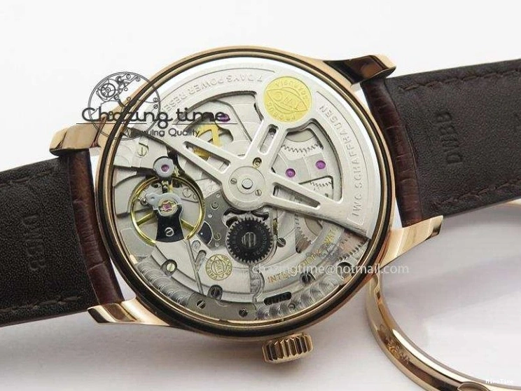 MIROTIME 0128 Fashionable Portuguese Real PR RG IW500701 ZF 1:1 Best Edition On Brown Leather Strap A52010 V 7302